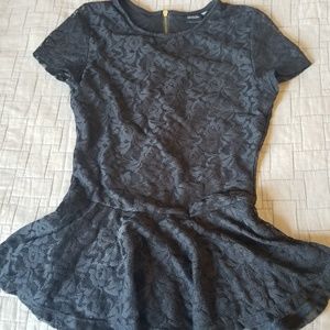 Black lace blouse